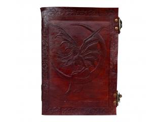 Leather Fairy Moon Book of Shadows Latch Spells Journal Pentacle Wicca Celtic